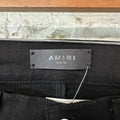 Amiri Multicolor Splatter Crystal Black Denim Jeans Sz 30