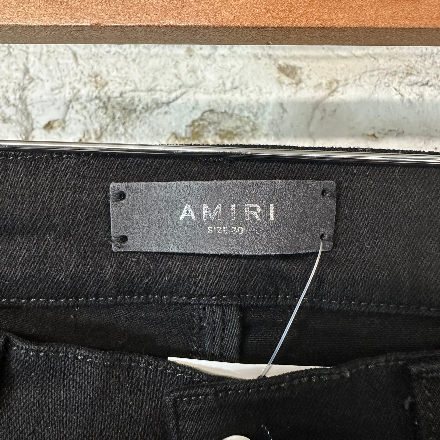 Amiri Multicolor Splatter Crystal Black Denim Jeans Sz 30