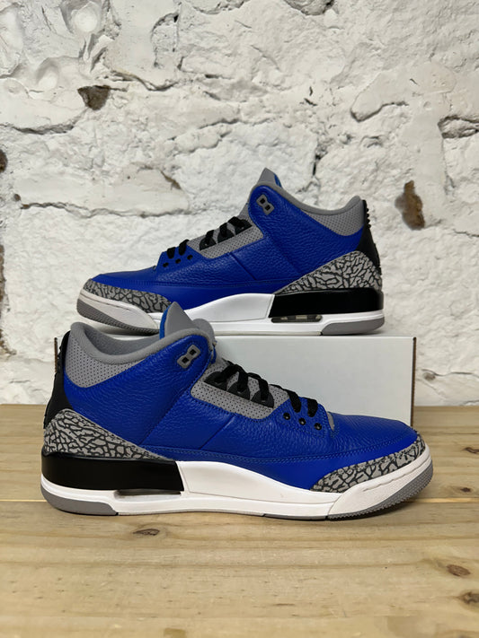 Air Jordan 3 Varsity Royal Cement Sz 13