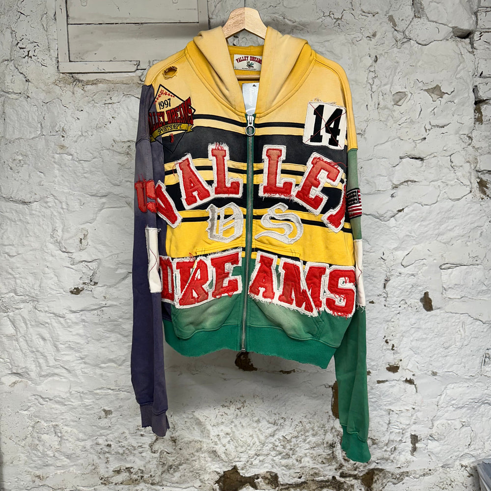 Vale Mardi Gras Multi-Color Hoodie Sz L
