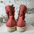 Rick Owens High Pink Slashed Milk Sneaker Sz 9 (42)