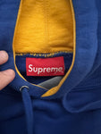 Supreme Big S Logo Blue Yellow Hoodie Sz M