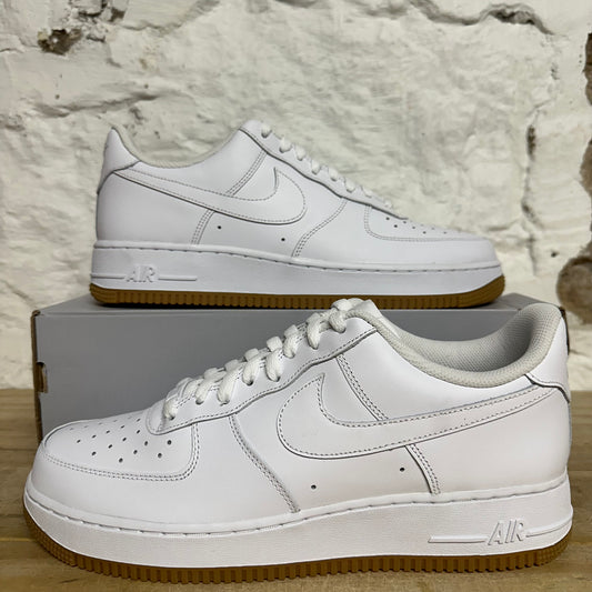 Nike Air Force 1 Low White Gum Sz 10.5 DS