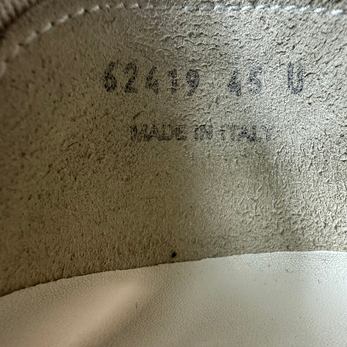 Rick Owens Jumbo Lace Abstract Terra Milk Sneaker Sz 12 (45)