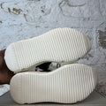 Rick Owens High Pentastitch Abstract Black Milk Sneaker Sz 6.5 (39)