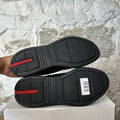 Prada Americas Cup Black Red Patent Sneaker Sz 10