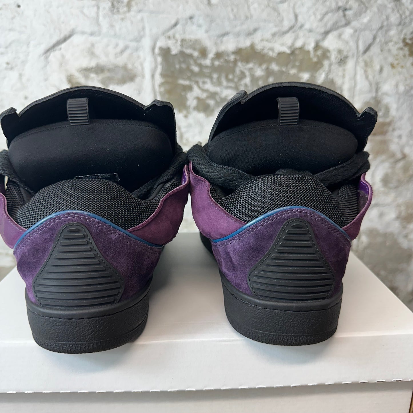 Lanvin Curb Purple Black Batman Sneaker Sz 10 (43)