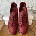 LV Calfskin Suede Maroon Sneaker Sz 11.5 (10LV) No Box