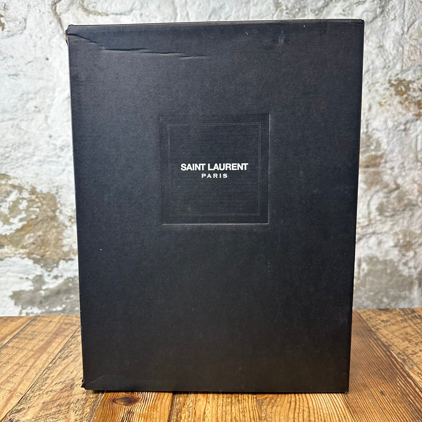 Saint Laurent High SL/01H White Leather Sneaker Sz 11 (44)