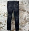 Amiri MX1 Black Gray Patch Black Denim Jeans Sz 34
