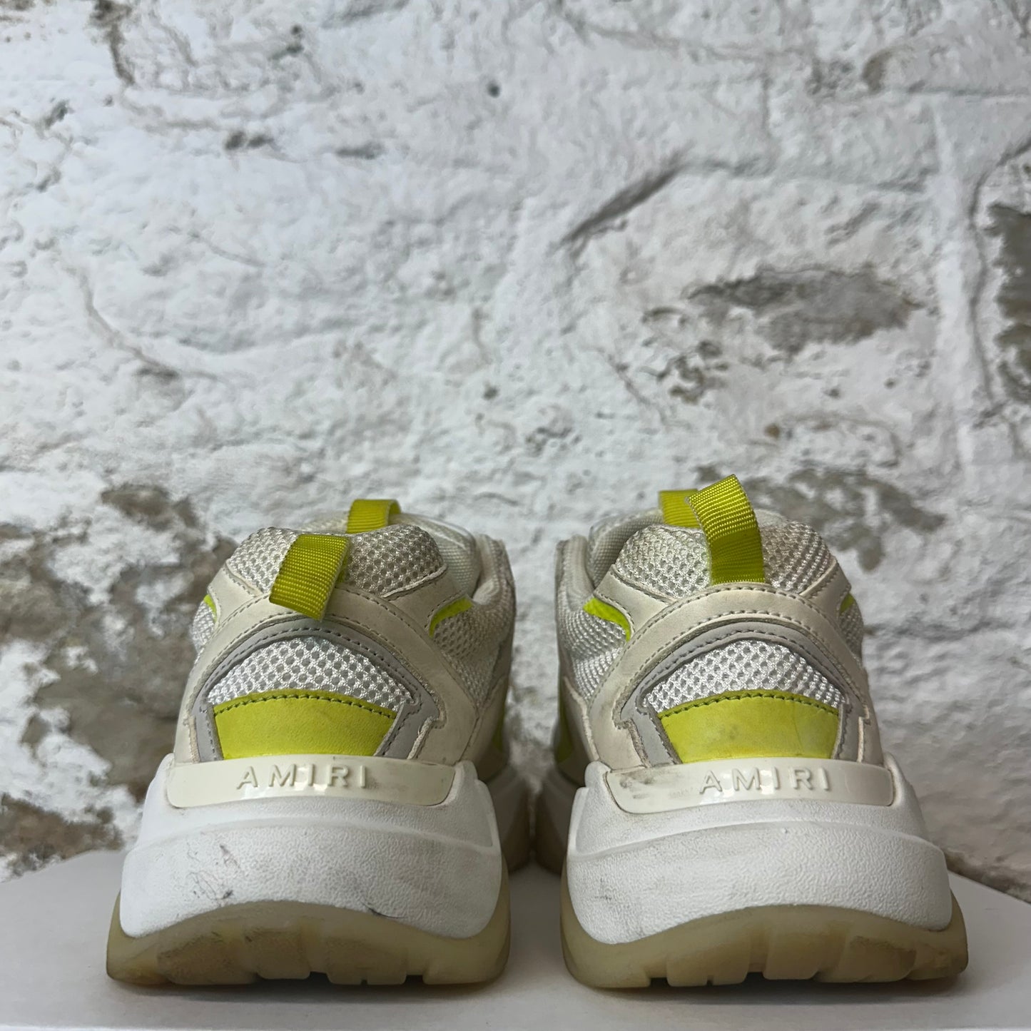 Amiri Cream White Yellow Bone Runner Sneaker Sz 10 (43)