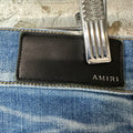 Amiri MX1 Sky Blue Cream Blue Denim Jeans Sz 30
