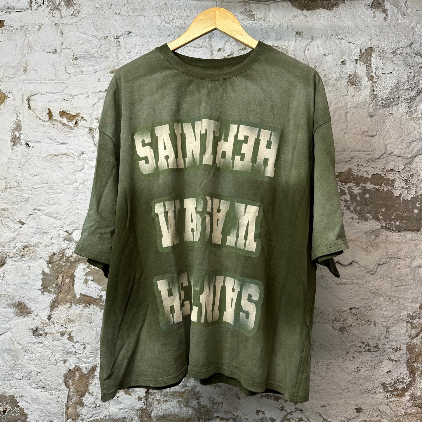 Saint Vanity Here T-shirt Green Sz XXL