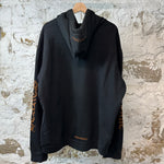 Chrome Hearts Brown Sleeve Spell Hoodie Black Sz XL