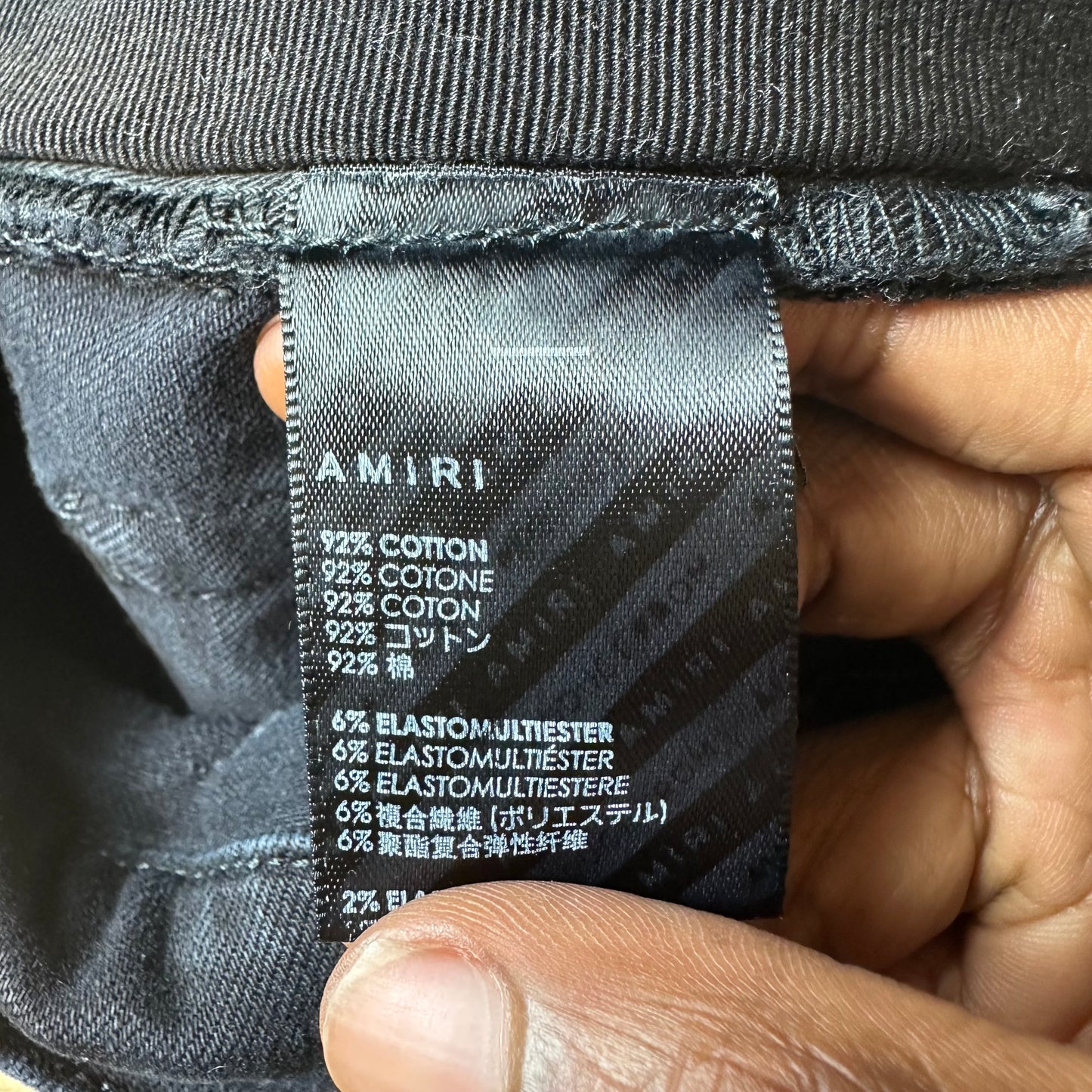 Amiri MA Drip Black Denim Jeans Sz 28