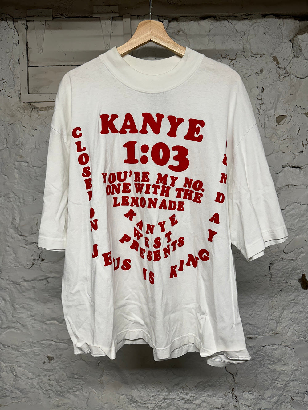 Kanye West CPFM Jesus Is King White T-Shirt Sz XL
