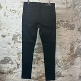 Amiri Plain Black Denim Jeans Sz 36