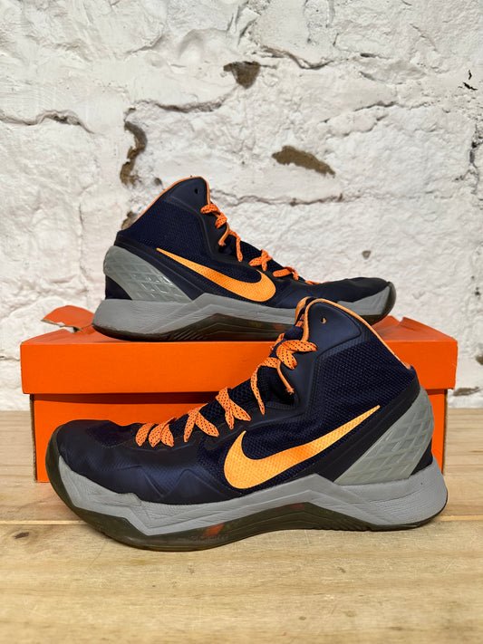 Nike Zoom Hyperdisruptor Dark Blue Orange Sz 10