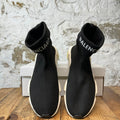 Balenciaga Sock Runner Black White Yellow Sneaker Sz 10 (43)