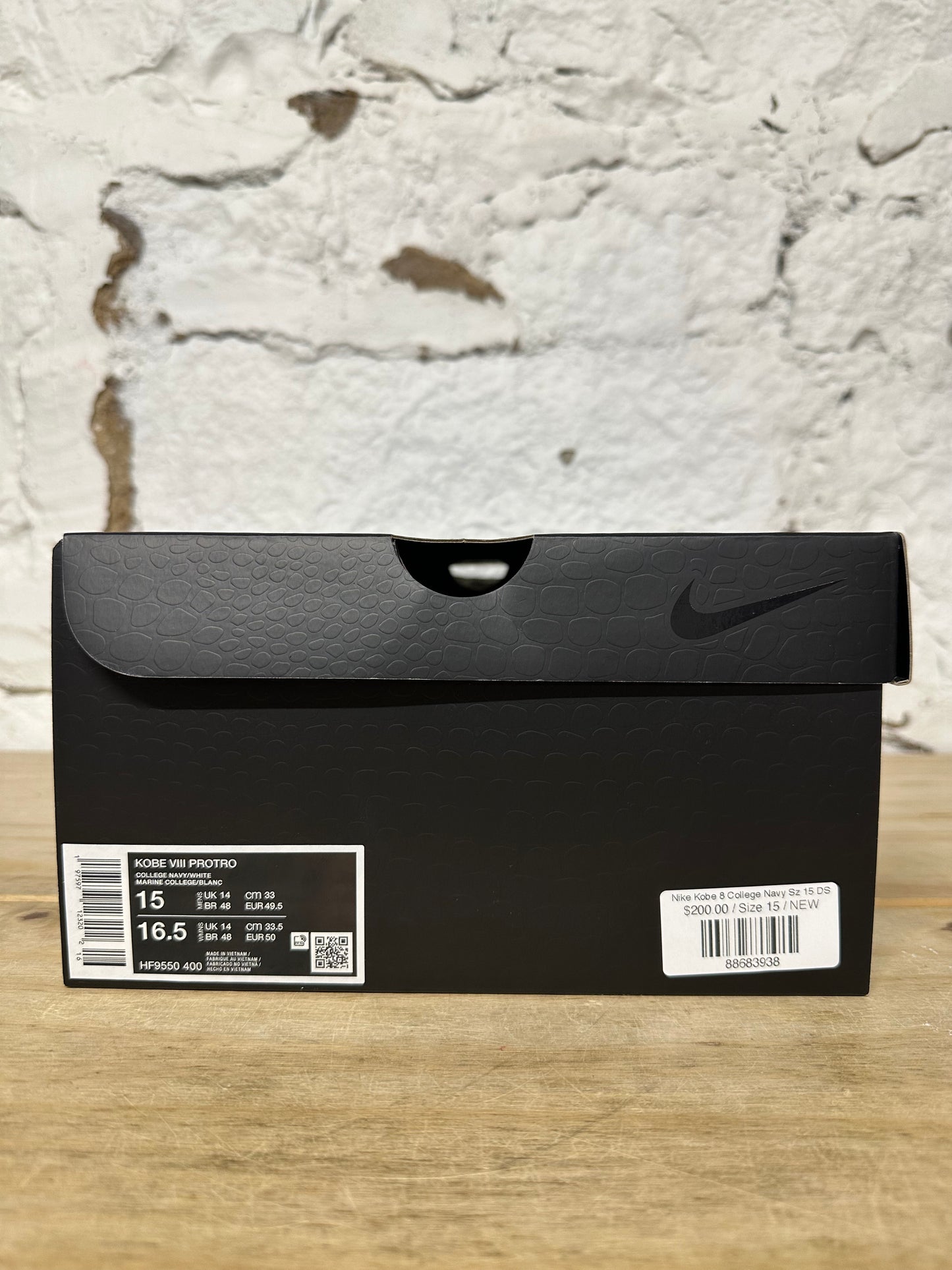 Nike Kobe 8 College Navy Sz 15 DS
