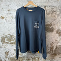 Gallery Department White Logo Navy Long Sleeve Sz XL
