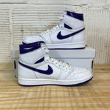 Air Jordan 1 High Purple Metallic Sz 5.5(7W)