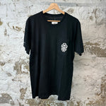 Chrome Hearts Pocket Cross T-shirt Black Sz L (Stained)