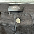 Amiri MX1 Red White Acid Black Denim Jeans Sz 33