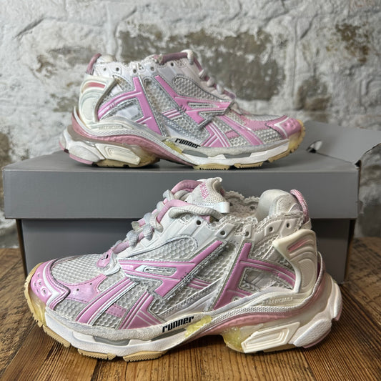 Balenciaga Runner Pink White Beige Sneaker Sz 6 (38)