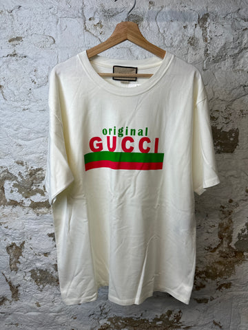 Gucci Original T-shirt Cream Sz XL