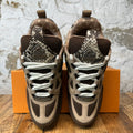 Louis Vuitton Brown Snakeskin Skate Sneaker Sz 10 (8.5LV) DS