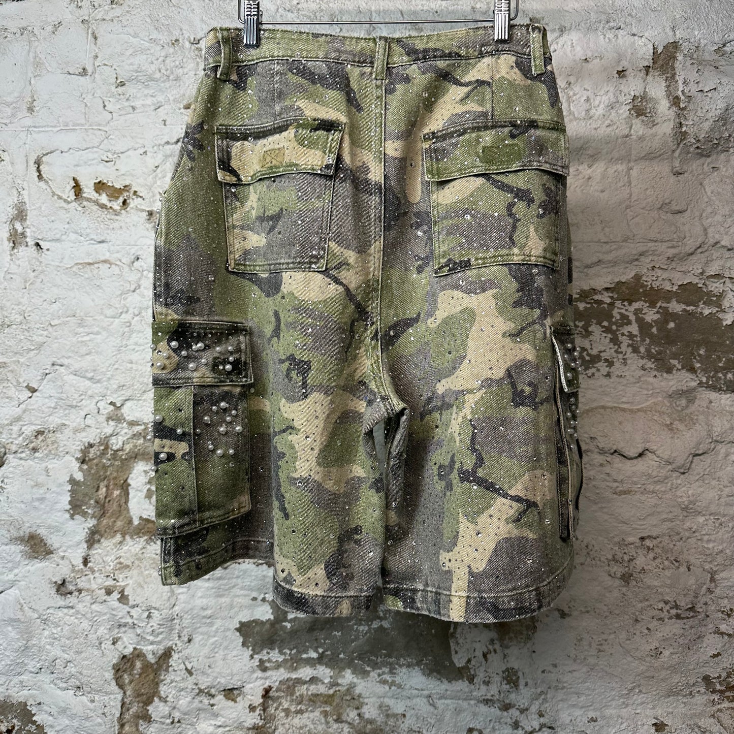 Vale Soulja Camo Pearl Jean Shorts Sz 30