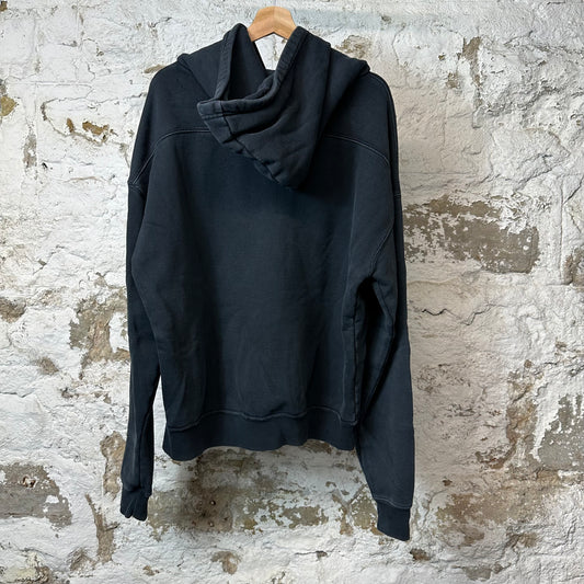 Rhude White Green Felt Spell Hoodie Navy Sz M (L)