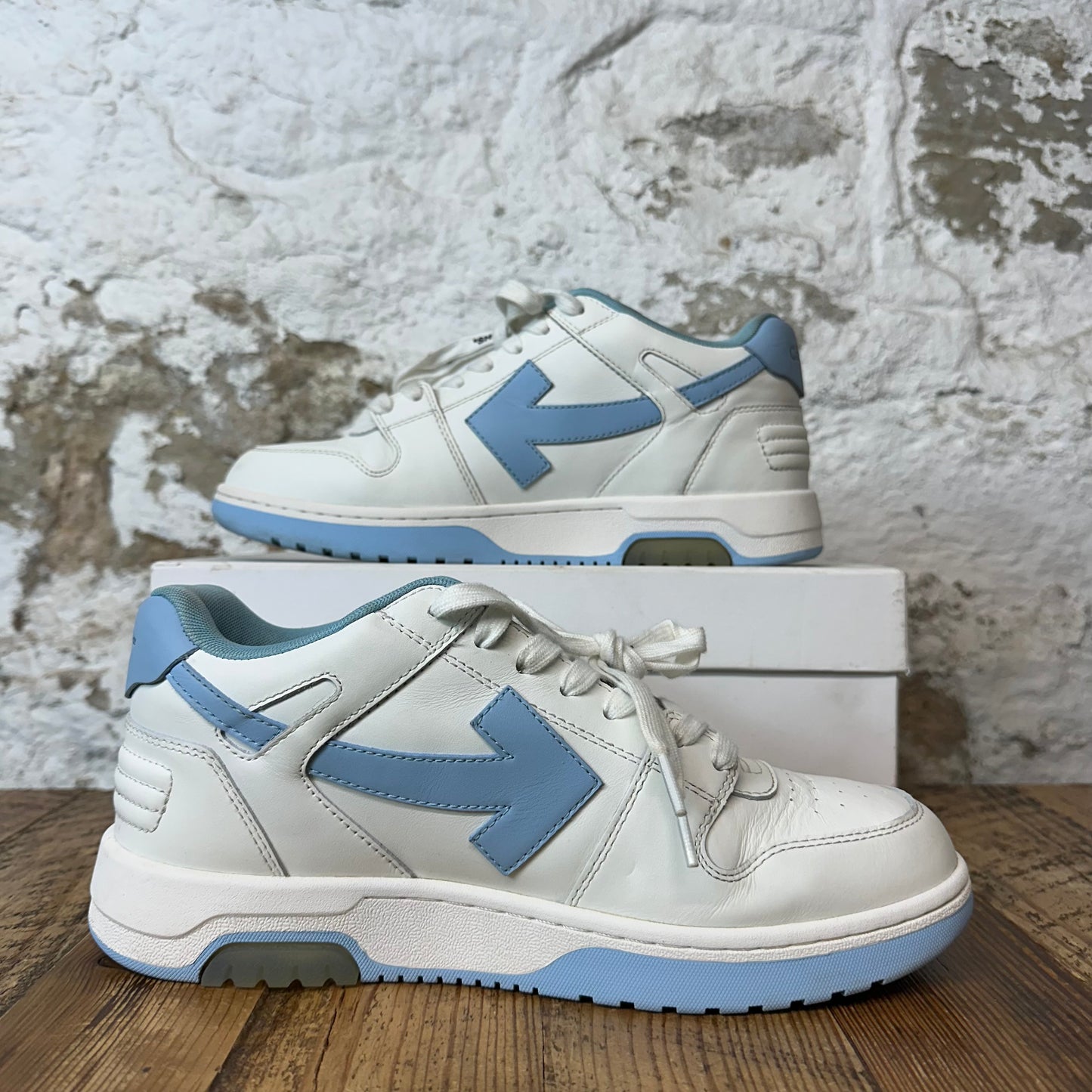 Off White Out Of Office Light Blue White Sneaker Sz 8 (41)