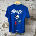 Chrome Hearts Matty Boy Space T-shirt Blue Sz S (Stains)