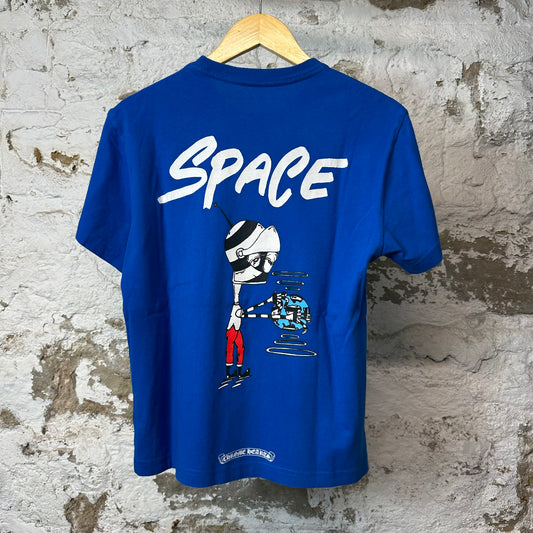Chrome Hearts Matty Boy Space T-shirt Blue Sz S (Stains)