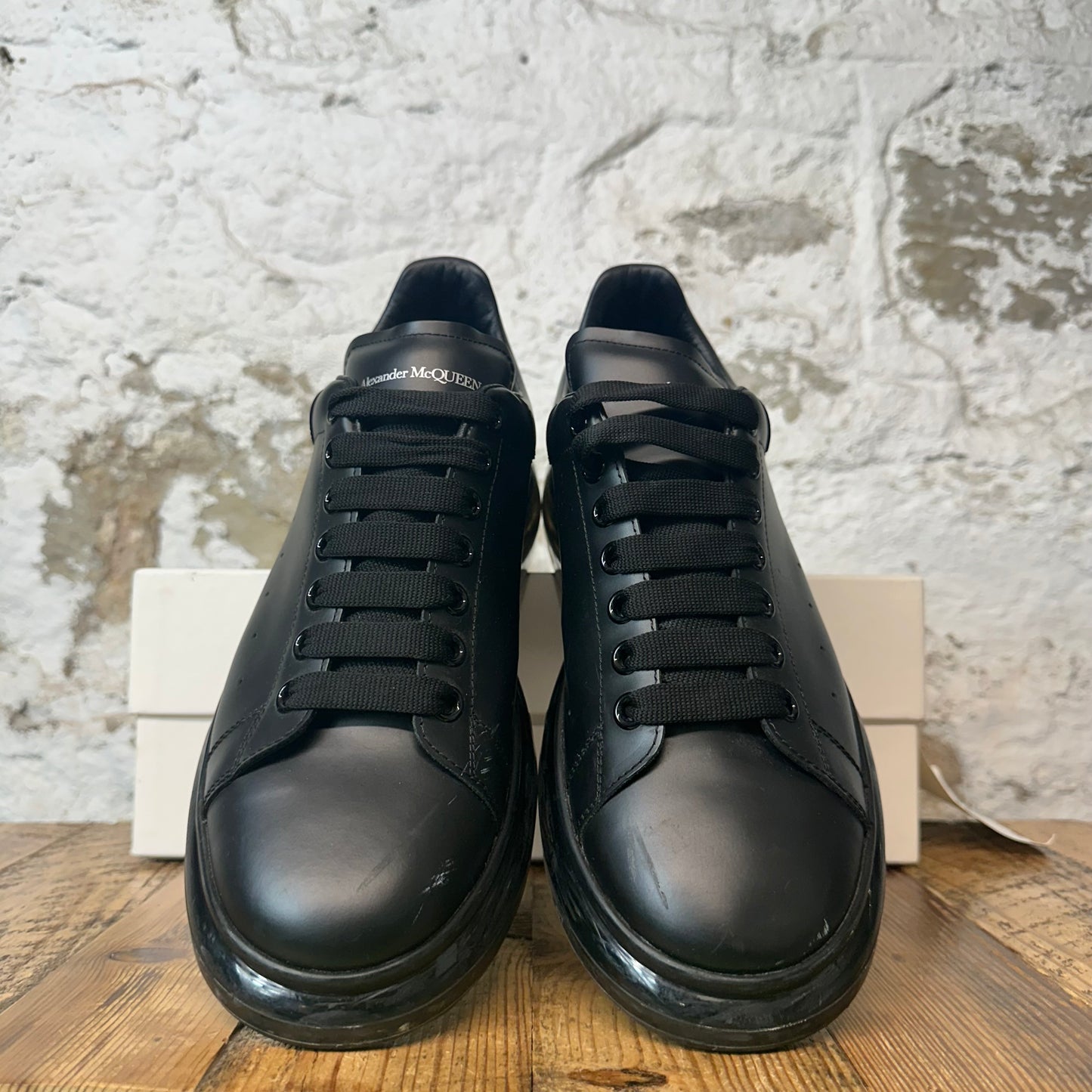 Alexander Mcqueen Triple Black Translucent Sole Sneaker Sz 11 (44)