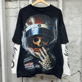 Godspeed Skeleton Helmet Black Thermal Long Sleeve Sz M