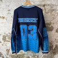 GV Gallery Raspberry Legends Blue Jersey Sz XL