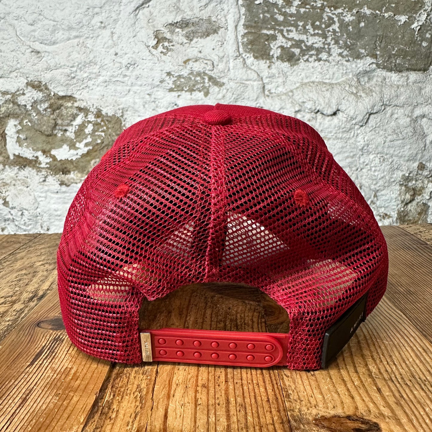 Amiri White MA Red Trucker Hat