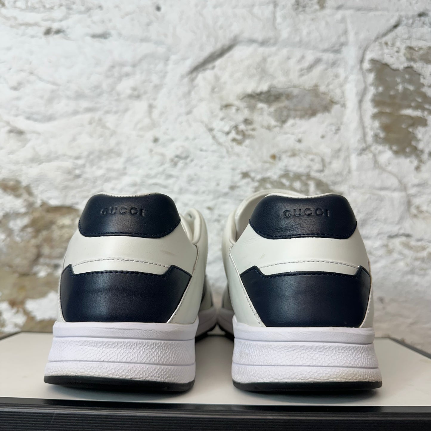 Gucci Interlocking GG Black White Sneaker Sz 9