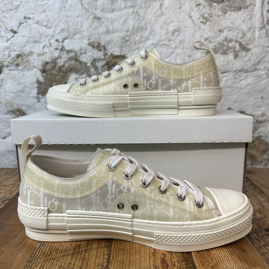 Dior B23 Low Cream Oblique Sneaker Sz 7 (40) No Box