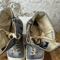 Rick Owens DRKSHDW Denim Cream High Sneaker Sz 9 (42) No Box