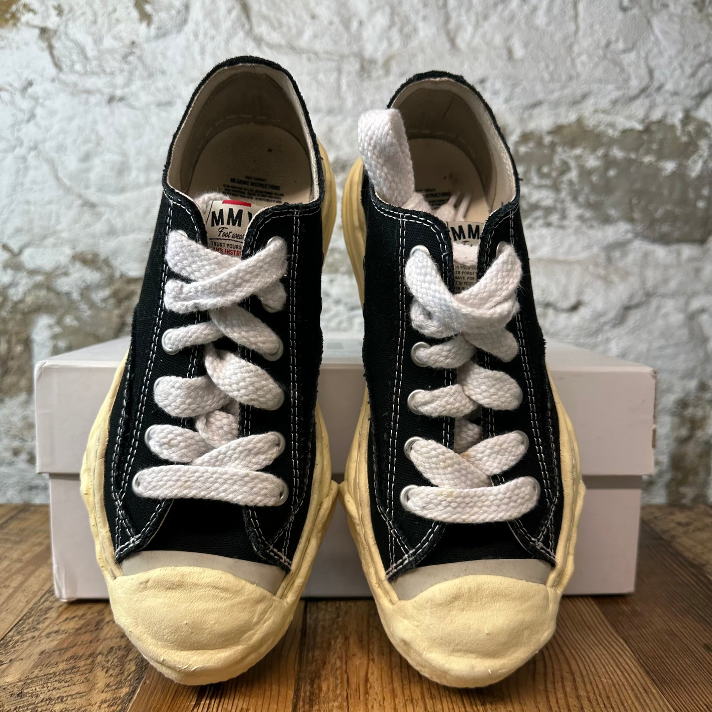 Maison Mihara Black Cream Hank Sneaker Sz 9 (42)
