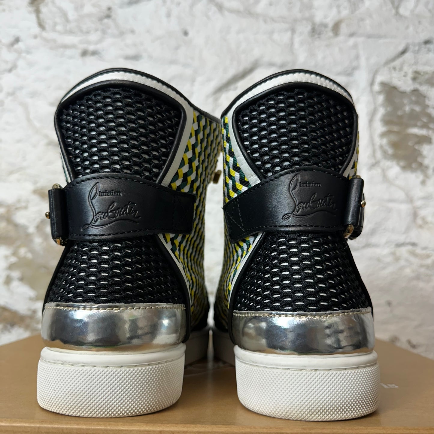 Christian Louboutin High Multicolor Woven Sneaker Sz 8.5 (41.5)