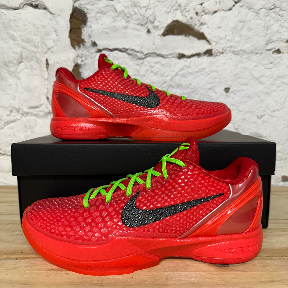 Nike Kobe 6 Protro Reverse Grinch Sz 8 DS