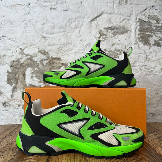 Louis Vuitton Green White Tactic Sneaker Sz 10 (8.5LV)