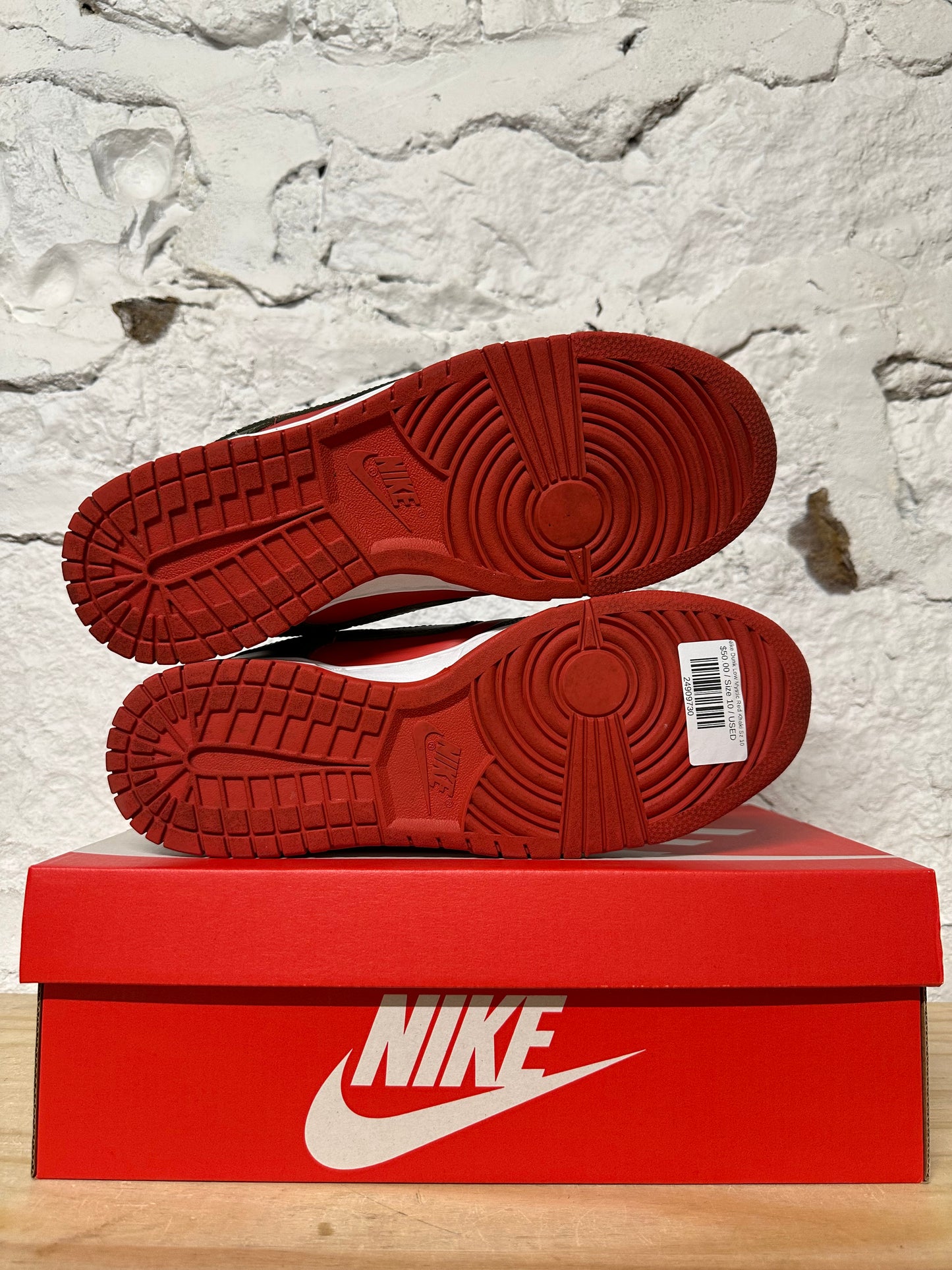 Nike Dunk Low Mystic Red Khaki Sz 10