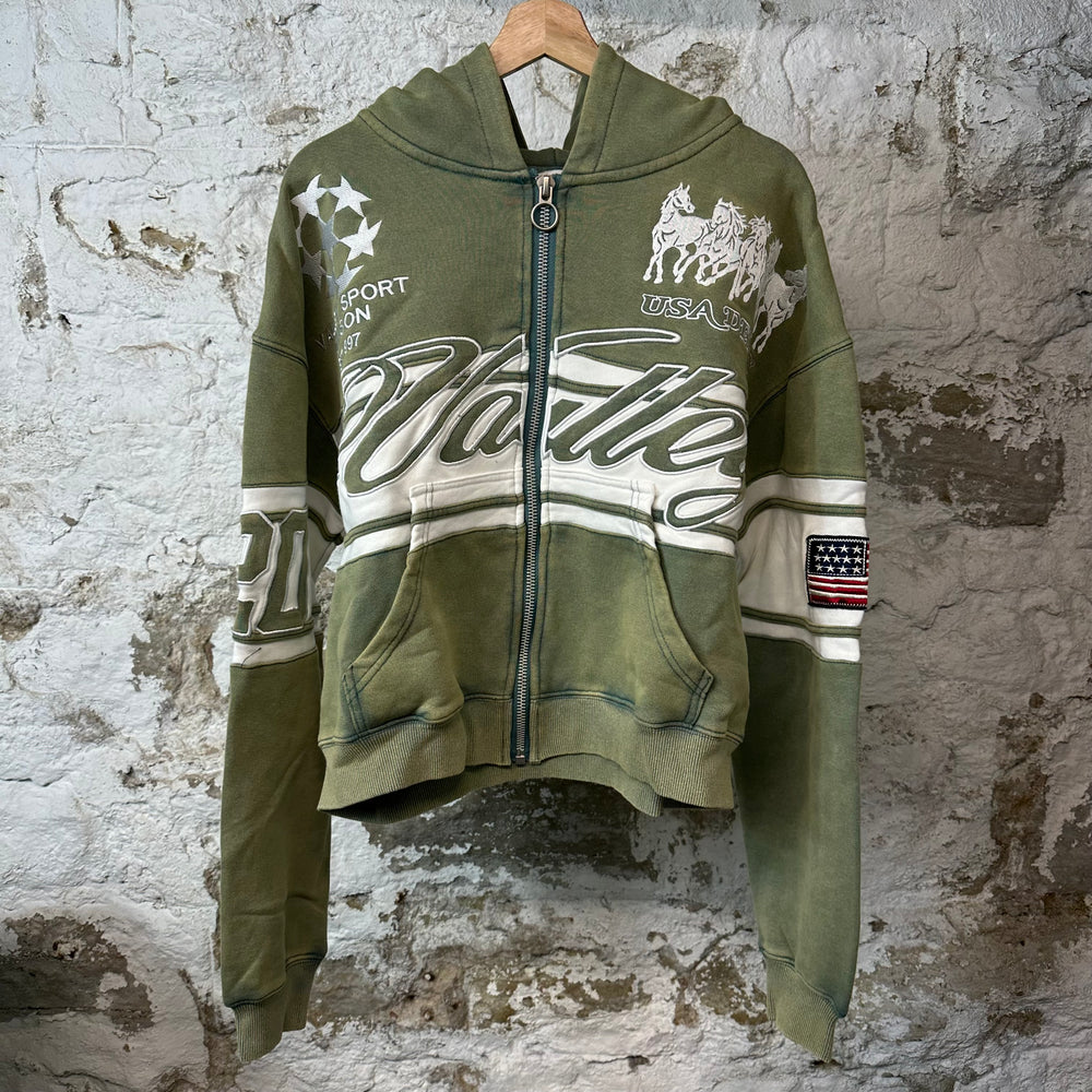 Vale Forest Cursive Zip Up Hoodie