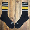 Chrome Hearts Yellow Grey Stripe Black Socks DS